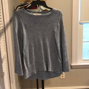 Blue and white loft sweater